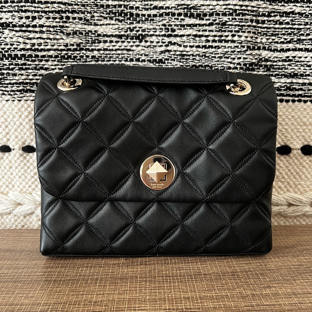 Like new! Kate Spade Natalia Small Flap Quilted Crossbody ♠️